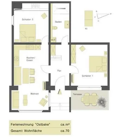 Casa de Férias Ostbake Borkum